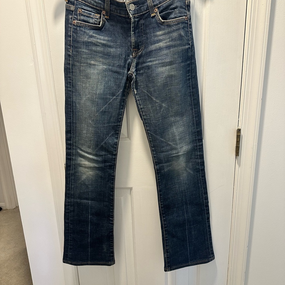 Seven7 Dark Wash Straight Leg Jeans